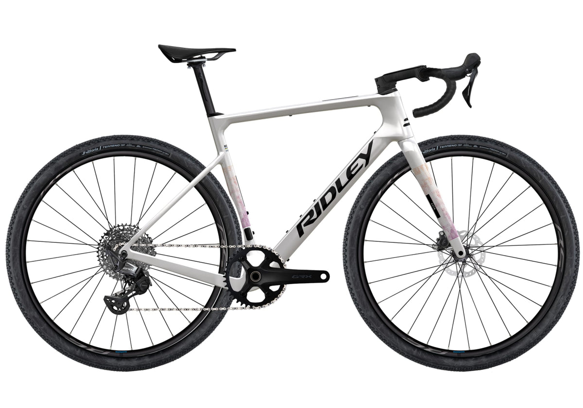 Ratas Ridley Astr GRX600 1x12 (L), pearl valge/must/peach