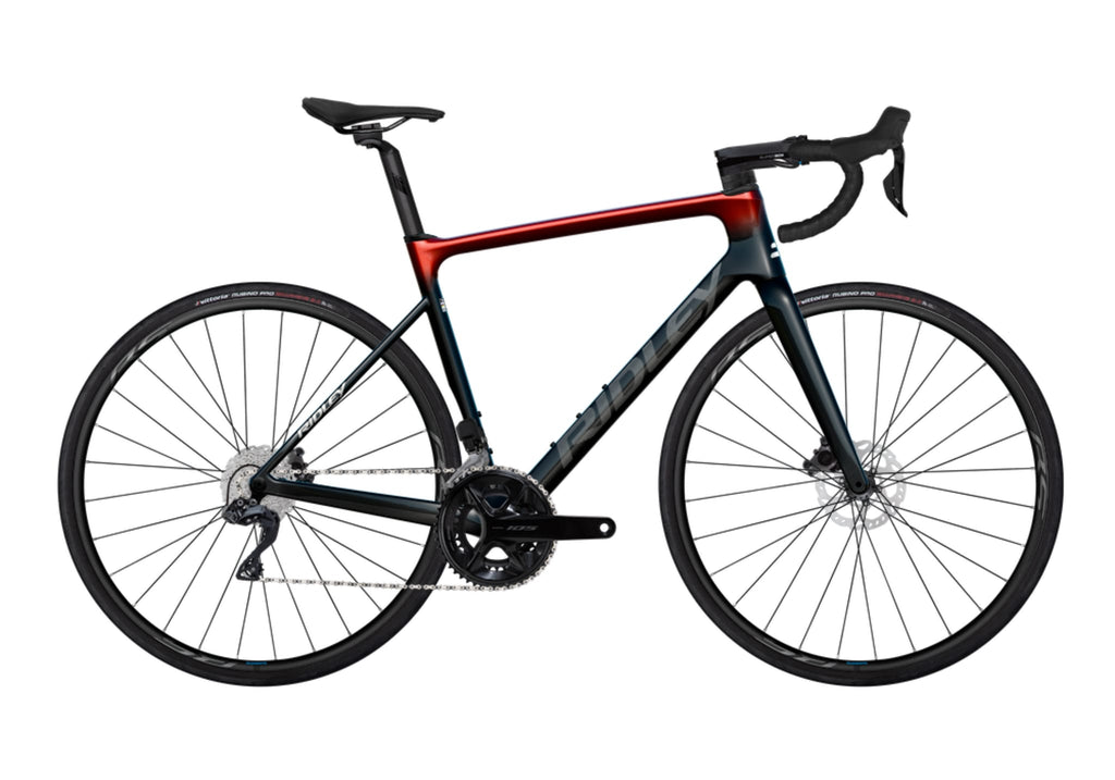 Ratas Ridley Falcn 105 DI2 // 2x12s (M), must/valge/candy punane metallik