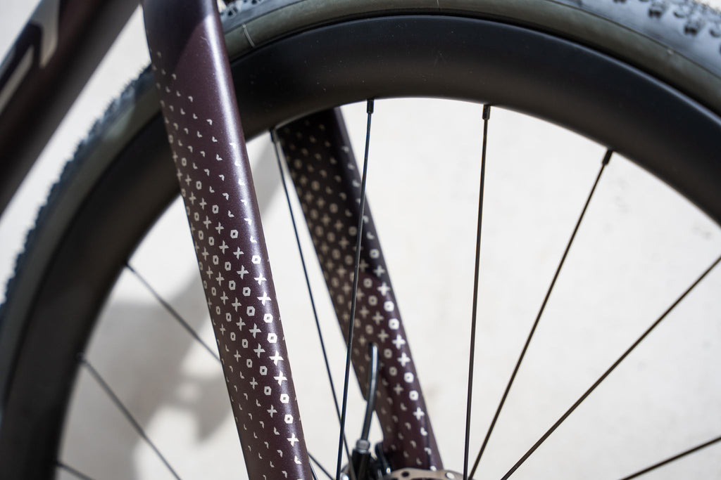 Ratas Ridley Grifn RS Road Ultegra DI2 2x12 (M), tume plum metallik/autumn hall metallik