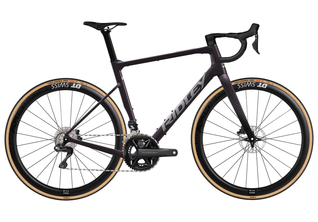 Ratas Ridley Grifn RS Road Ultegra DI2 2x12 (L), tume plum metallik/autumn hall metallik