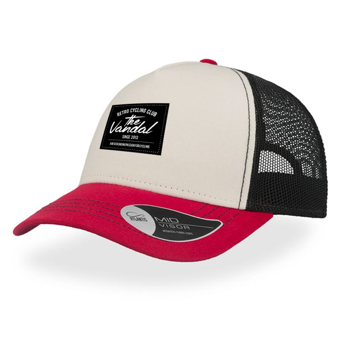 The Vandal Rapper Trucker Cap grey/white/red